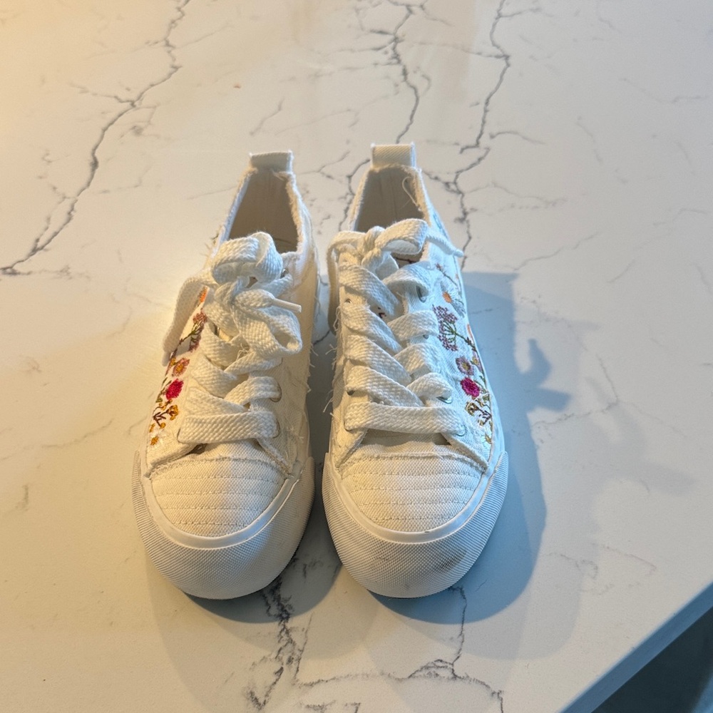 Floral Embroidered Womens Sneakers